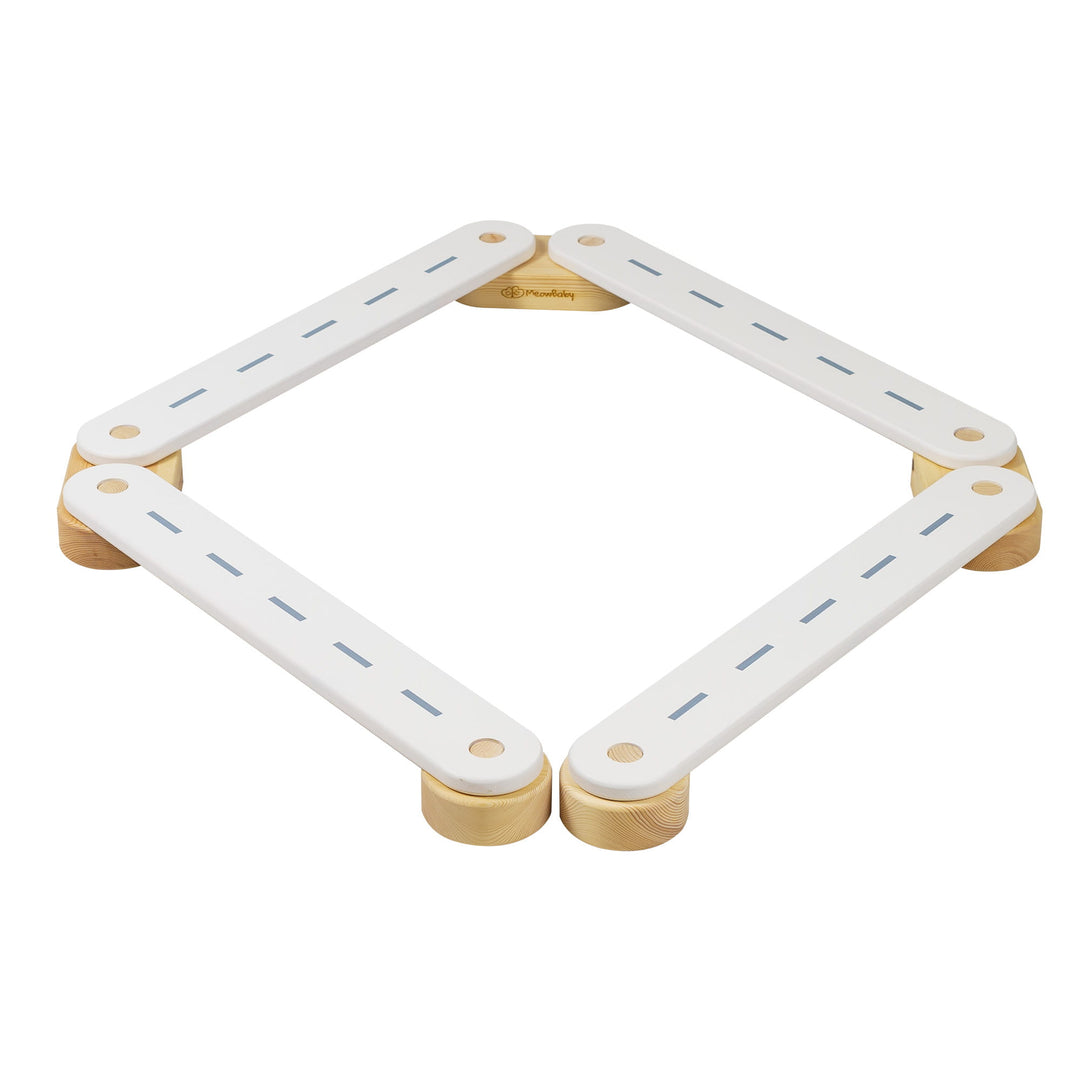 Meow Baby Montessori Wooden Balance Beam  - Hola BB
