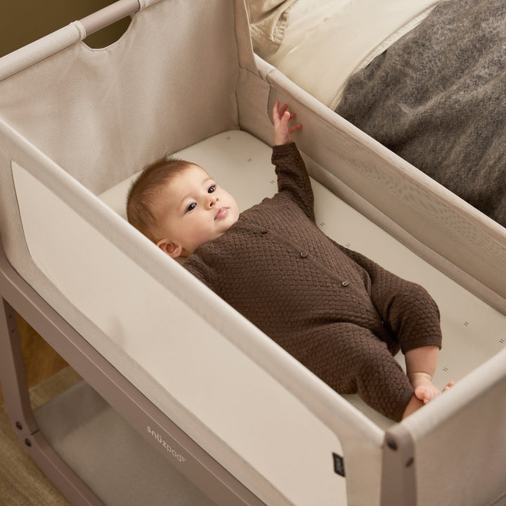 Duo de draps‑housses pour SnuzPod et lit bébé