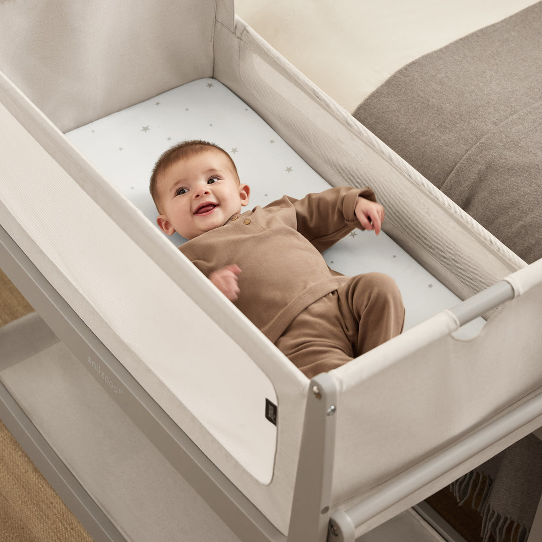 Duo de draps‑housses pour SnuzPod et lit bébé