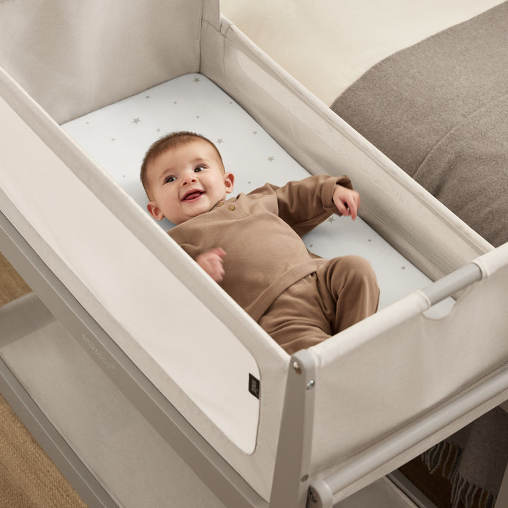 Duo de draps‑housses pour SnuzPod et lit bébé