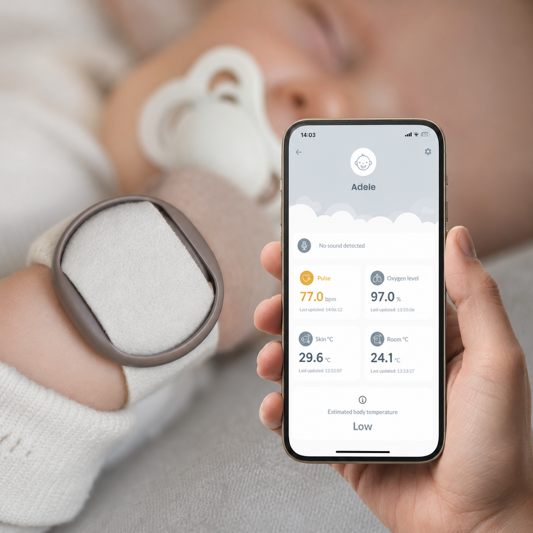 BabySensor Relax : moniteur bébé connecté intelligent avec capteur, caméra HD et connexion 4G