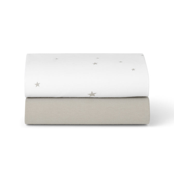 Duo de draps‑housses pour SnuzPod et lit bébé