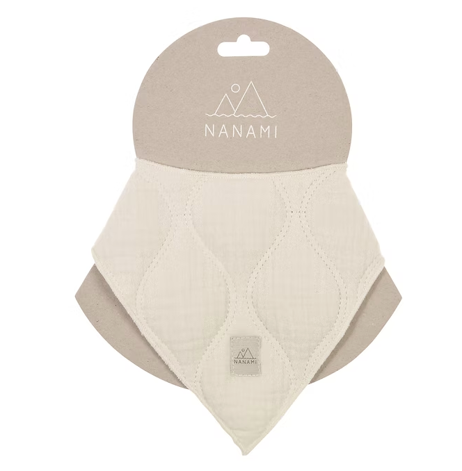Bavoir bandana en coton - Vague