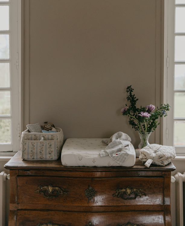 Housse de matelas à langer - Seersucker