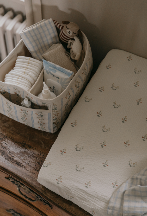 Housse de matelas à langer - Seersucker