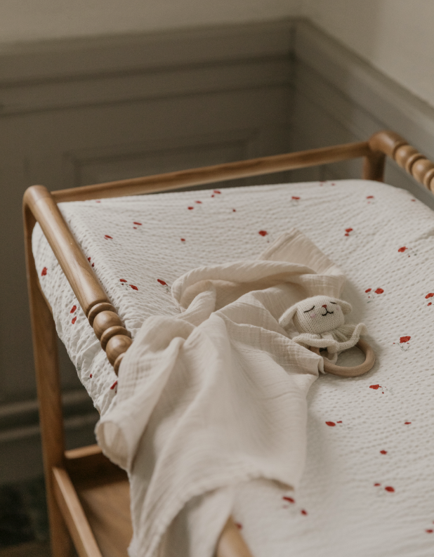 Housse de matelas à langer - Seersucker