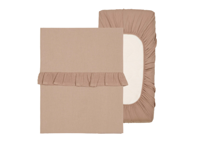Bettlaken- und Spannbettlaken-Set – Ruffle Faro