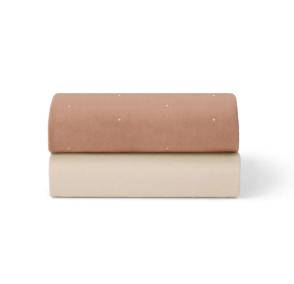 Duo de draps‑housses pour SnuzPod et lit bébé