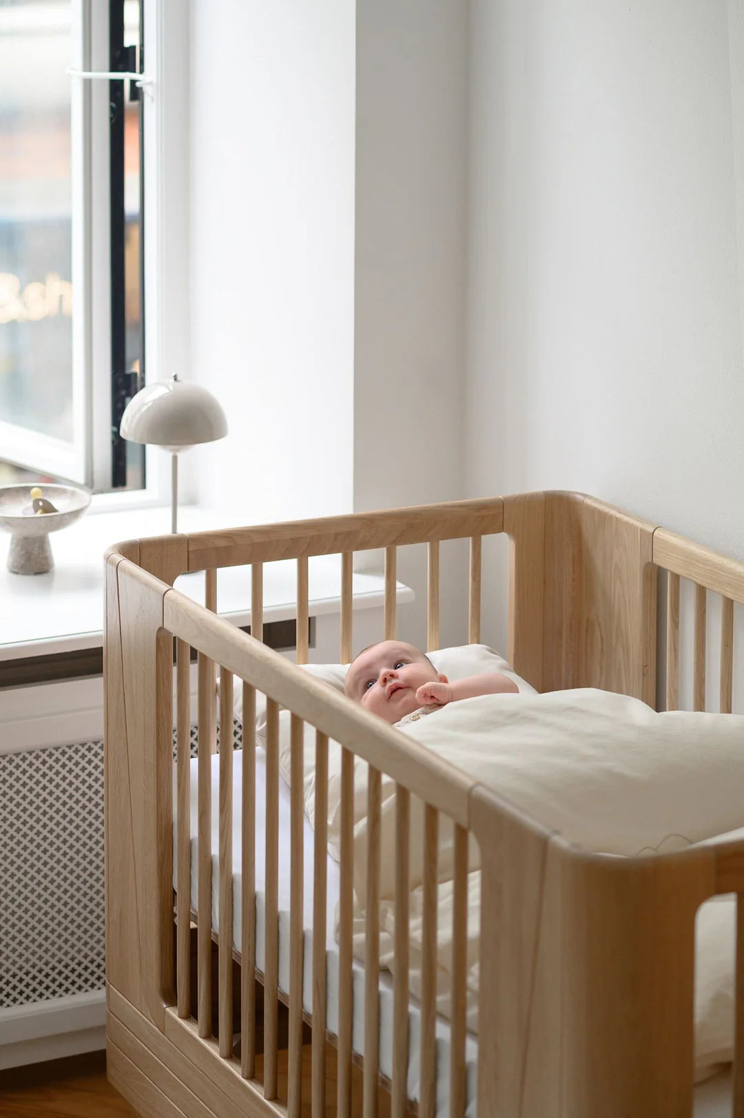 Lit Bébé Nature en Chêne 2.0