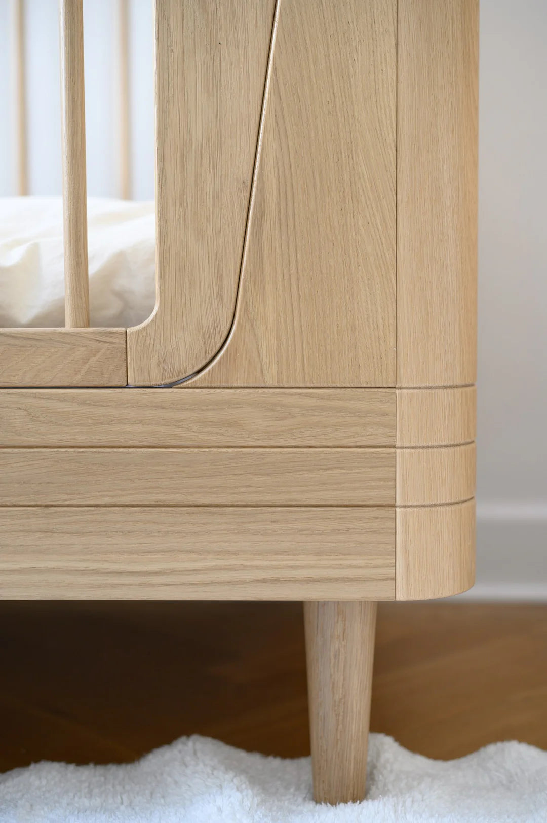 Lit Bébé Nature en Chêne 2.0