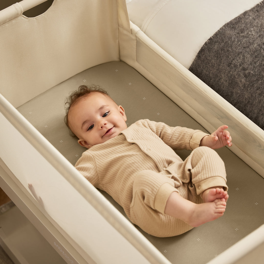 Duo de draps‑housses pour SnuzPod et lit bébé