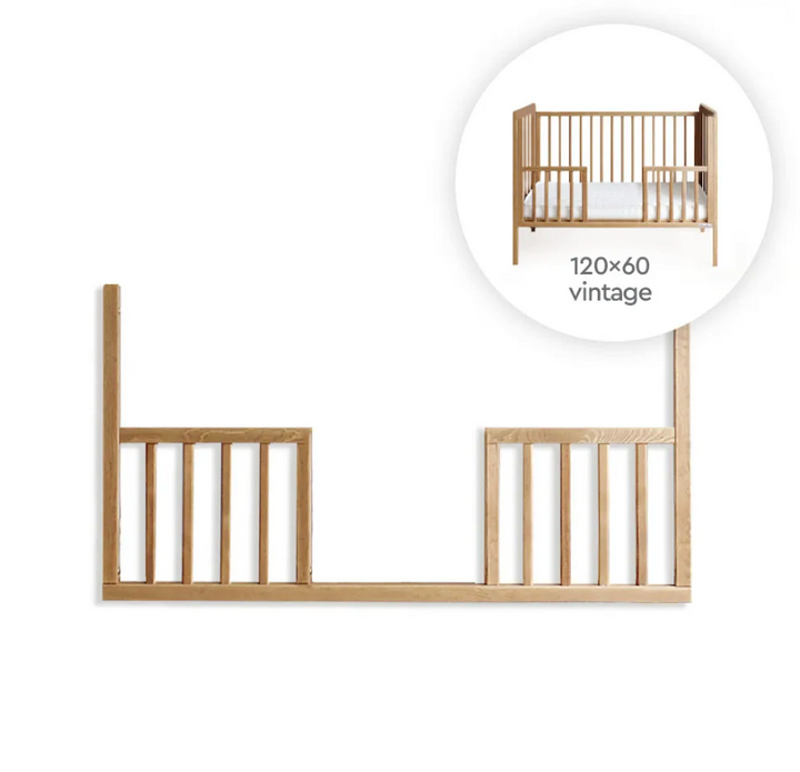 Klassisches Kinderbett – Vintage-Seitenbett (120 cm)