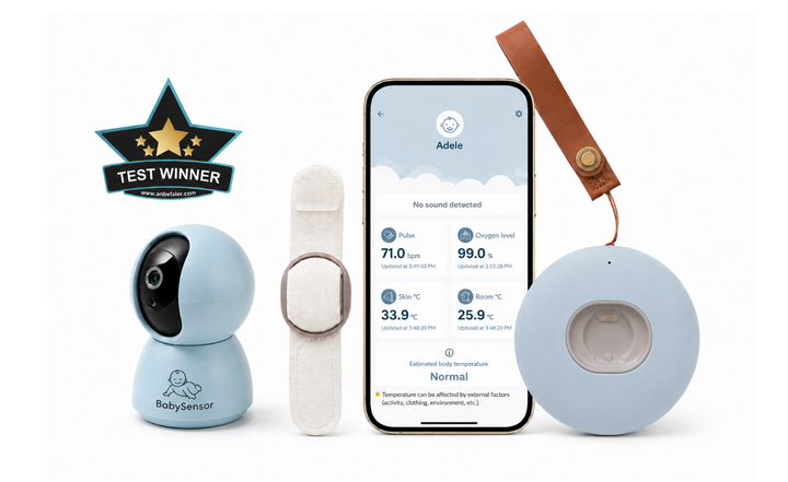 BabySensor Relax : moniteur bébé connecté intelligent avec capteur, caméra HD et connexion 4G