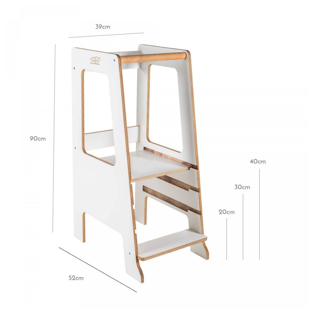 Meow Baby Montessori Learning Tower - with step stool  - Hola BB